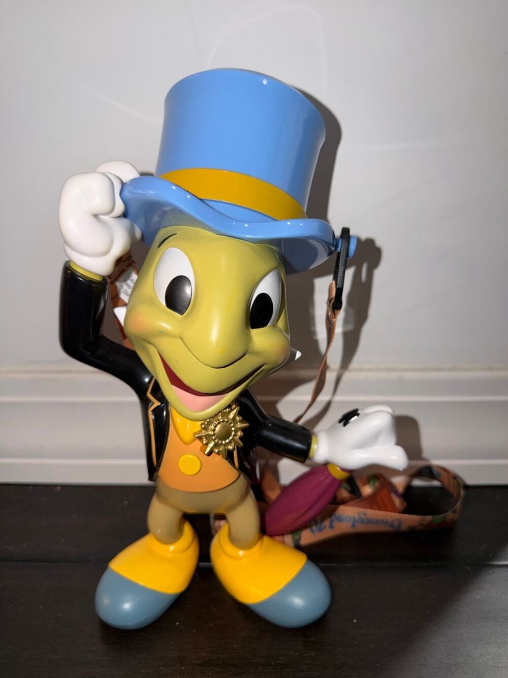Disney Parks Jiminy Cricket Sipper Cup with Lanyard